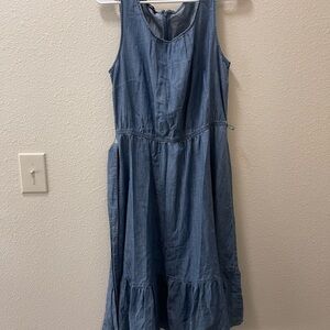 Talbots Light Blue Denim Mini Dress
